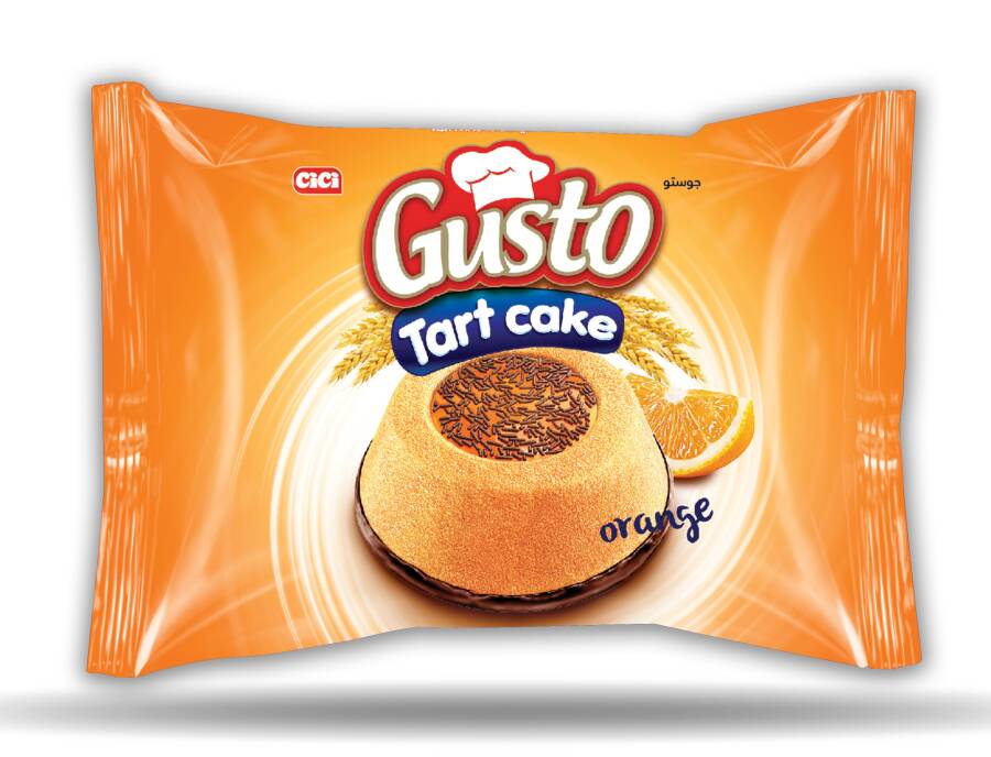 Gusto Tart Cake with Orange Jelly 45 Gr. 24 Pieces (1 Box) - 2