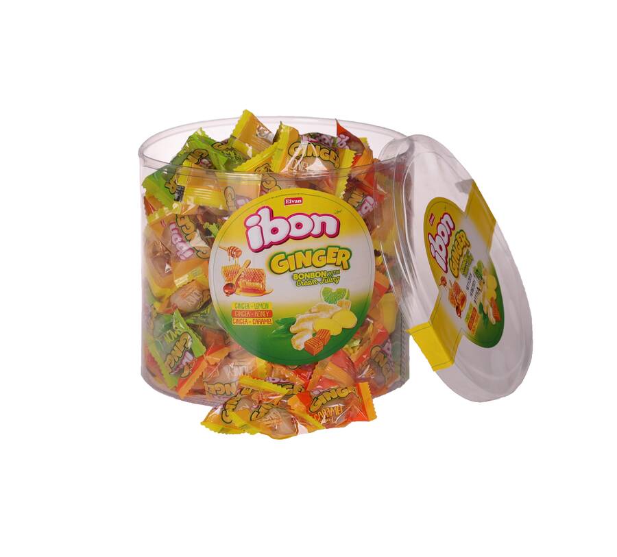 Ibon Ginger Candy 1000 Gr. (1 Cylinder Box) - 1