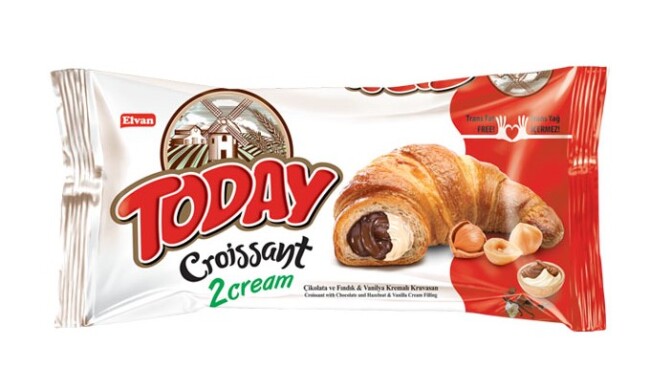 Today Croissant Chocolate Vanilla 45 Gr. 6 pcs (1 Box) - 6