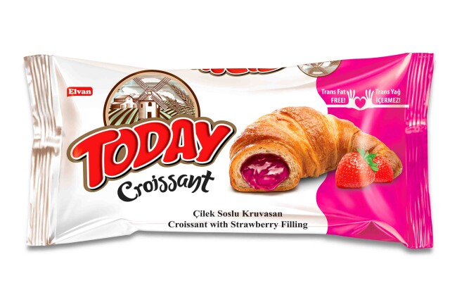 Today Croissant Strawberry 45 Gr. 20 pcs (1 Box) - 2