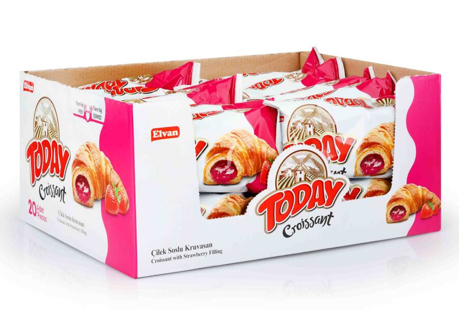 Today Croissant Strawberry 45 Gr. 20 pcs (1 Box) - 3