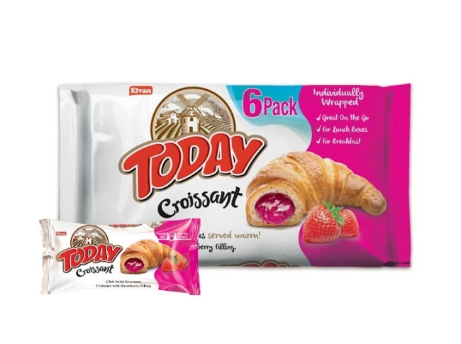  Today Croissant Strawberry 45 Gr. 6 pcs (1 Box) - 1