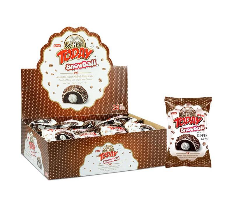 Today Snowball Coffee Cake 50 Gr. 24 pcs (1 Box) - 1