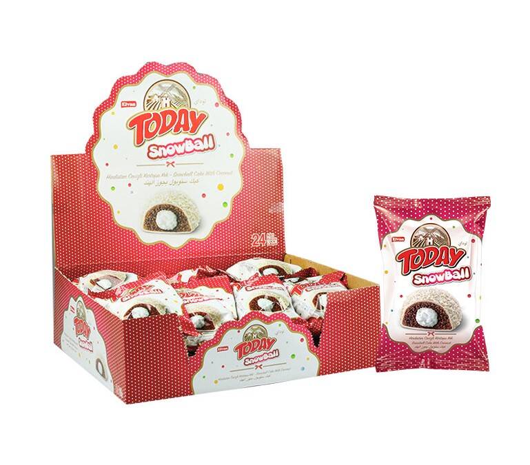 Today Snowball Coconut Cake 40 Gr. 24 pcs (1 Box) - 1