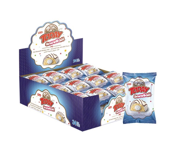 Today Snowball Milky Cake 40 Gr. 24 pcs (1 Box) - 4