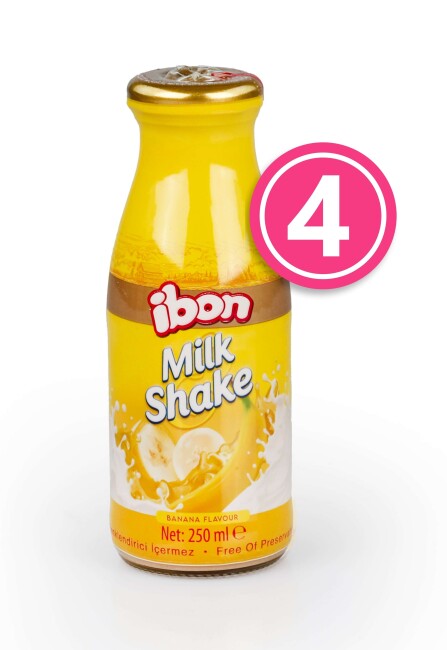 Ibon Milk Juice with Banana 250 Ml. (4 Pack) - 1