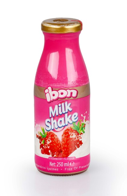 Ibon Milk Juice Strawberry 250 Ml. Pack of 4 - 2