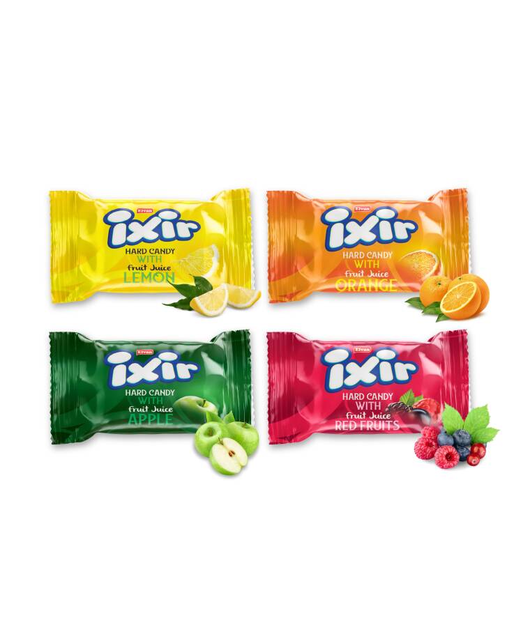 Ixir Filled Fruit Juicy Hard Candy 1000 Gram (1 Bag) - 2