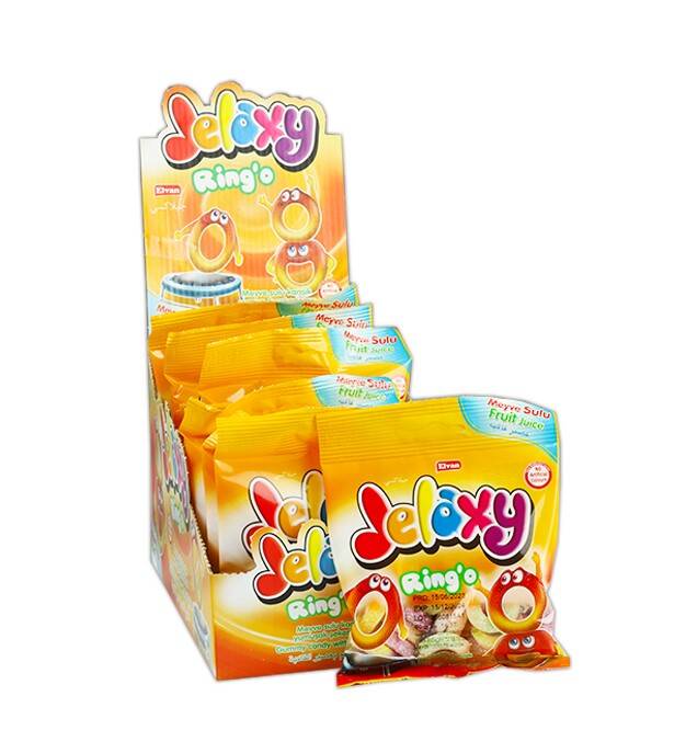 Jelaxy Şekerli Halka Yumuşak Şeker 80 Gr (1 Kutu) - 1