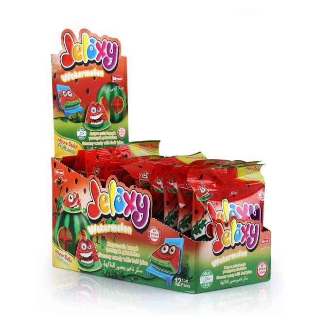 Jelaxy Şekerli Karpuz 80 Gr. 12 Adet (1 Kutu) - 3