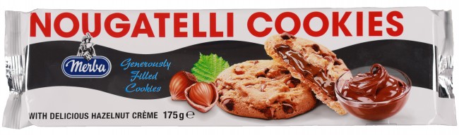 Merba Nougatelli Cookies 175 Gr. (1 Paket) - 3