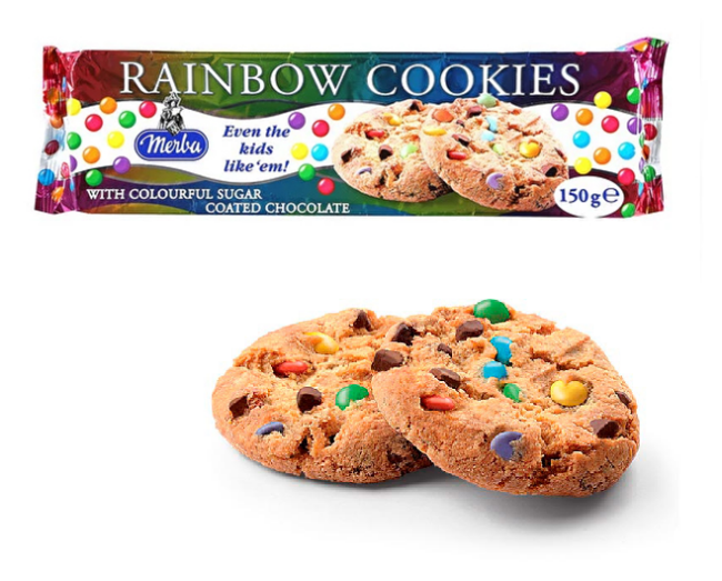 Merba Rainbow Cookies 150 Gr. (1 Adet) - 1