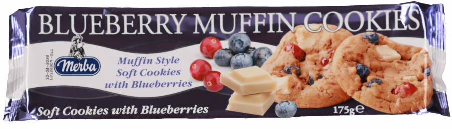 Merba Soft Blueberry Muffin Cookies 175 Gr. (1 package) - 3