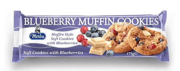 Merba Soft Blueberry Muffin Cookies 175 Gr. (1 package) - 2