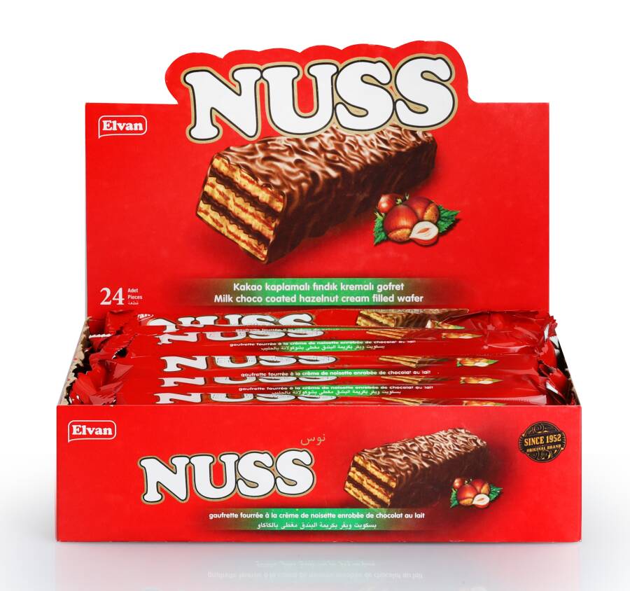 Nuss Wafer 18 Gr. 24 Pieces (1 Box) - 1