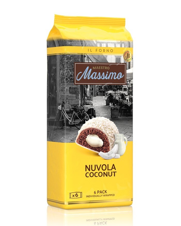 Nuvola Coconut (Hindistan Cevizli Kek) 45 Gr. 6 Adet (1 Kutu) - 1