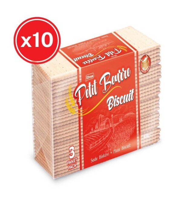 Petit Beurre Plain Biscuits 400 Grams 10 Pieces (1 Box) - 1