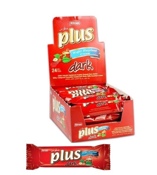 Plus Dark Gofret 13 Gr. 24lü (1 Paket) - Elvan