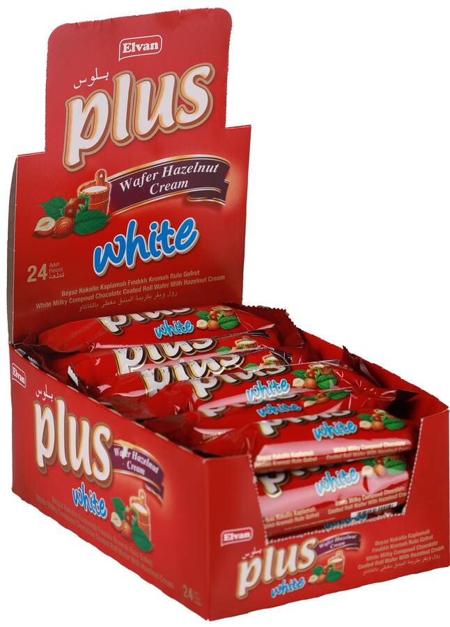 Plus White Wafer 13 Gr. 24 pcs (1 Box) - 1