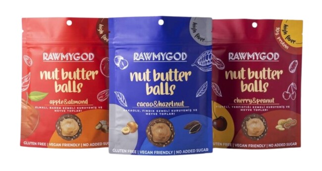 Rawmygod Karışık Meyve ve Yemiş Topları (3 Paket) - Rawmygod