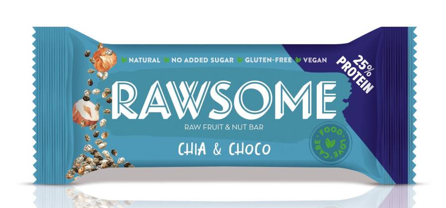 Rawsome Chia and Cocoa Bean Protein Bar 40 Gr. (1 Piece) - 1