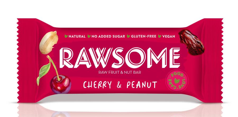 Rawsome Nuts and Fruit Bar with Sour Cherry and Peanut 40 Gr. (1 Piece) - 1