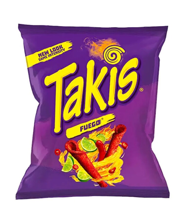 Takis Fuego Corn Chips 100 Gram (1 Pack) - 1