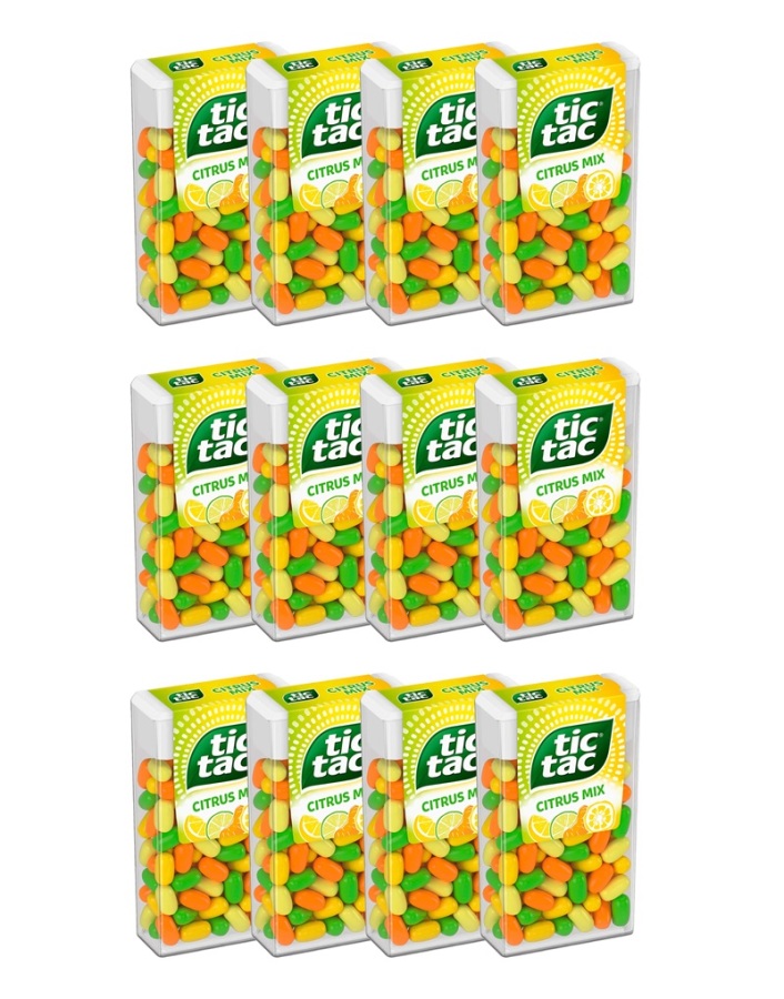 Tic Tac Karışık Meyve Aromalı Şeker 18 Gr. (12 Adet) - 2