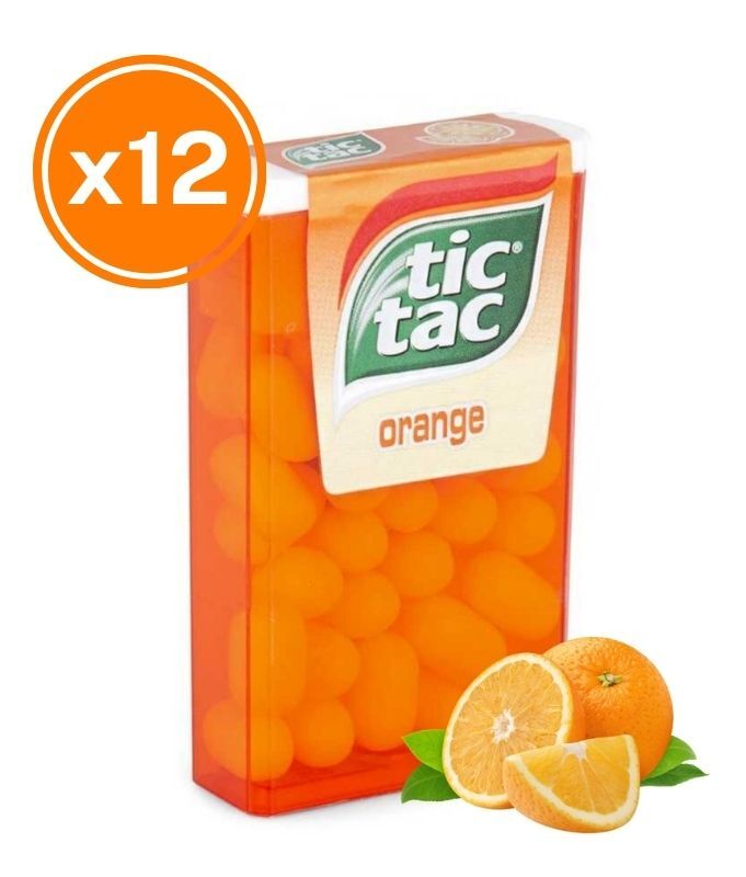 Tic Tac Portakal Aromalı Şeker 18 Gr. (12 Adet) - 1