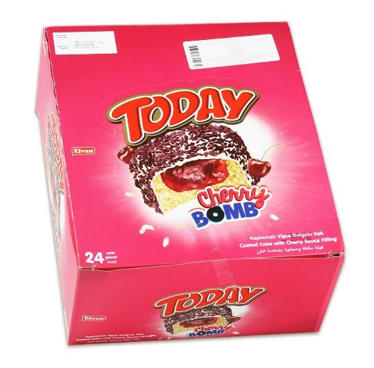 Today Cherry Bomb Vişneli Kek 50 Gr. 24 Adet (1 Kutu) - 4