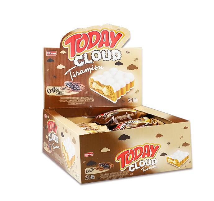 Today Cloud Cake Tiramisu 40 Gr. 24 Pieces (1 Box) - 4