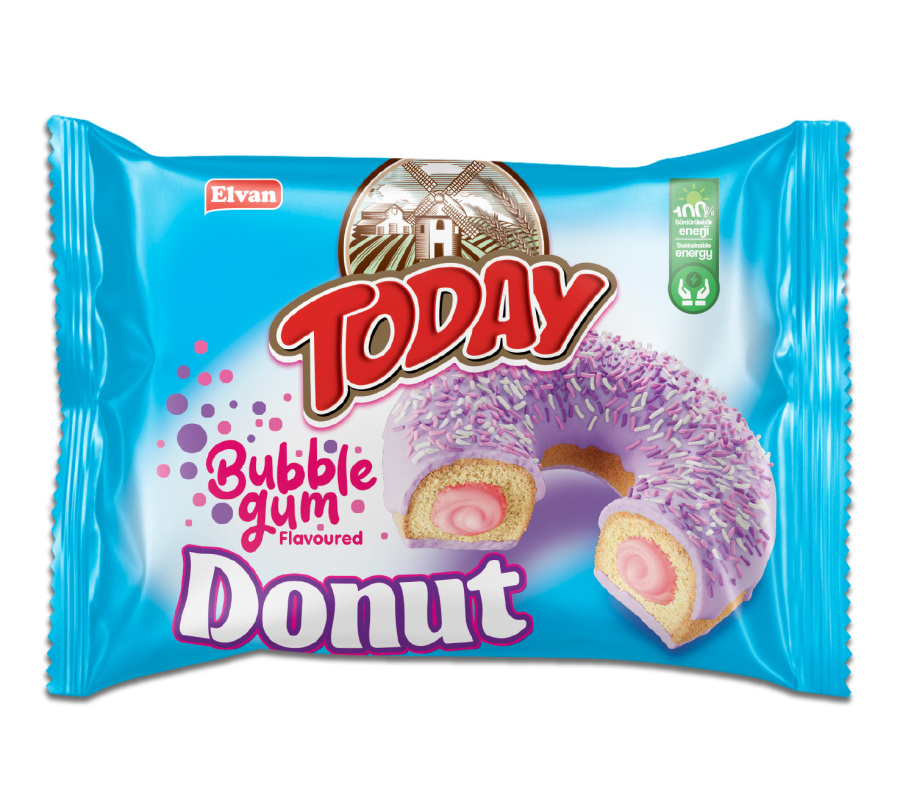 Today Donut Bubblegum (Sakız Aromalı) Kek 35 Gr. 24 Adet (1 Kutu) - 2