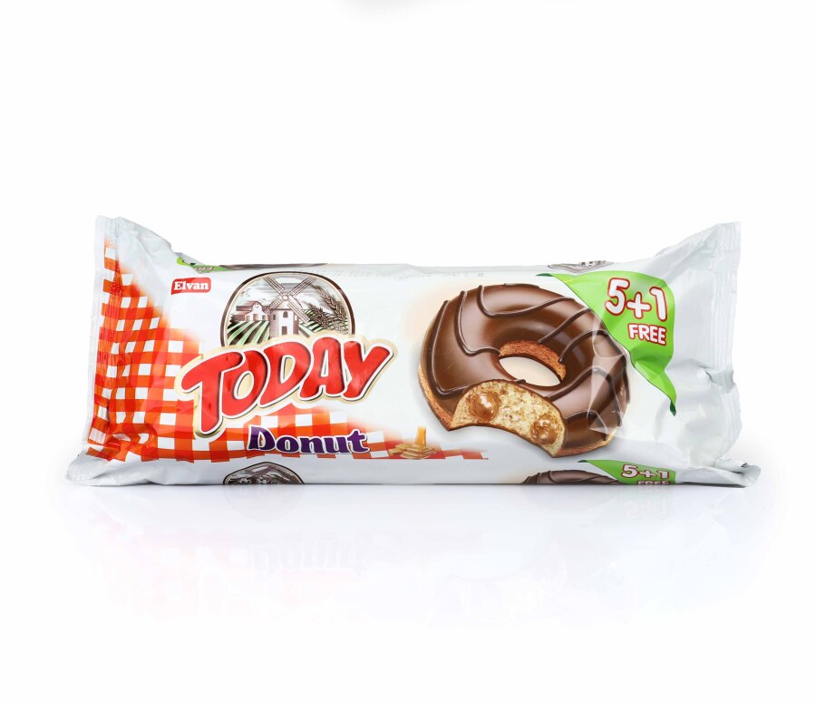 Today Donut Caramel Cake Multipack 35 Gr. 6 Pieces (1 Pack) - 1