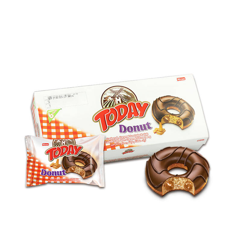 Today Donut Caramel Cake Multipack Box 35 Grams 6 Pieces (1 Pack) - 1