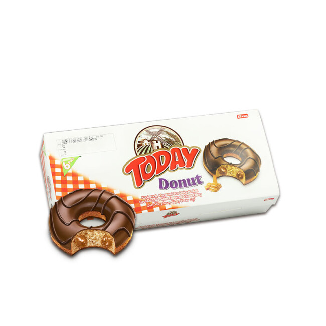 Today Donut Caramel Cake Multipack Box 35 Grams 6 Pieces (1 Pack) - 2