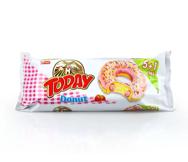 Today Donut Çilekli Kek Multipack Paket 35 Gram 6 Adet (1 Paket) - 1