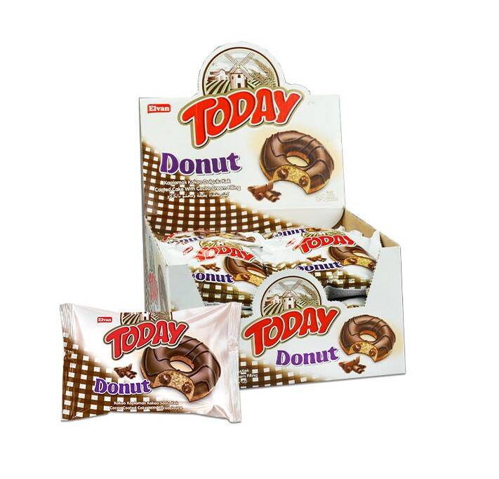 Today Donut Kek Kakaolu 35 Gr. 24 Adet (1 Kutu) - 1