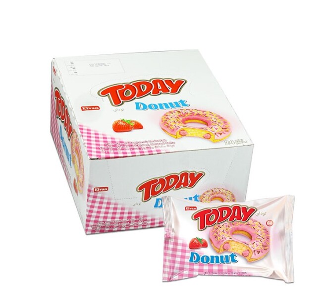 Today Donut Kek Çilekli 35 Gr. 24 Adet (1 Kutu) - 3