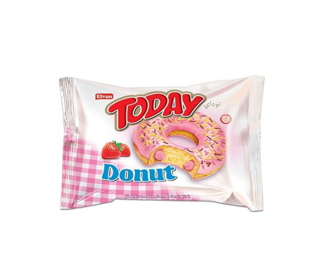 Today Donut Kek Çilekli 35 Gr. 24 Adet (1 Kutu) - 2