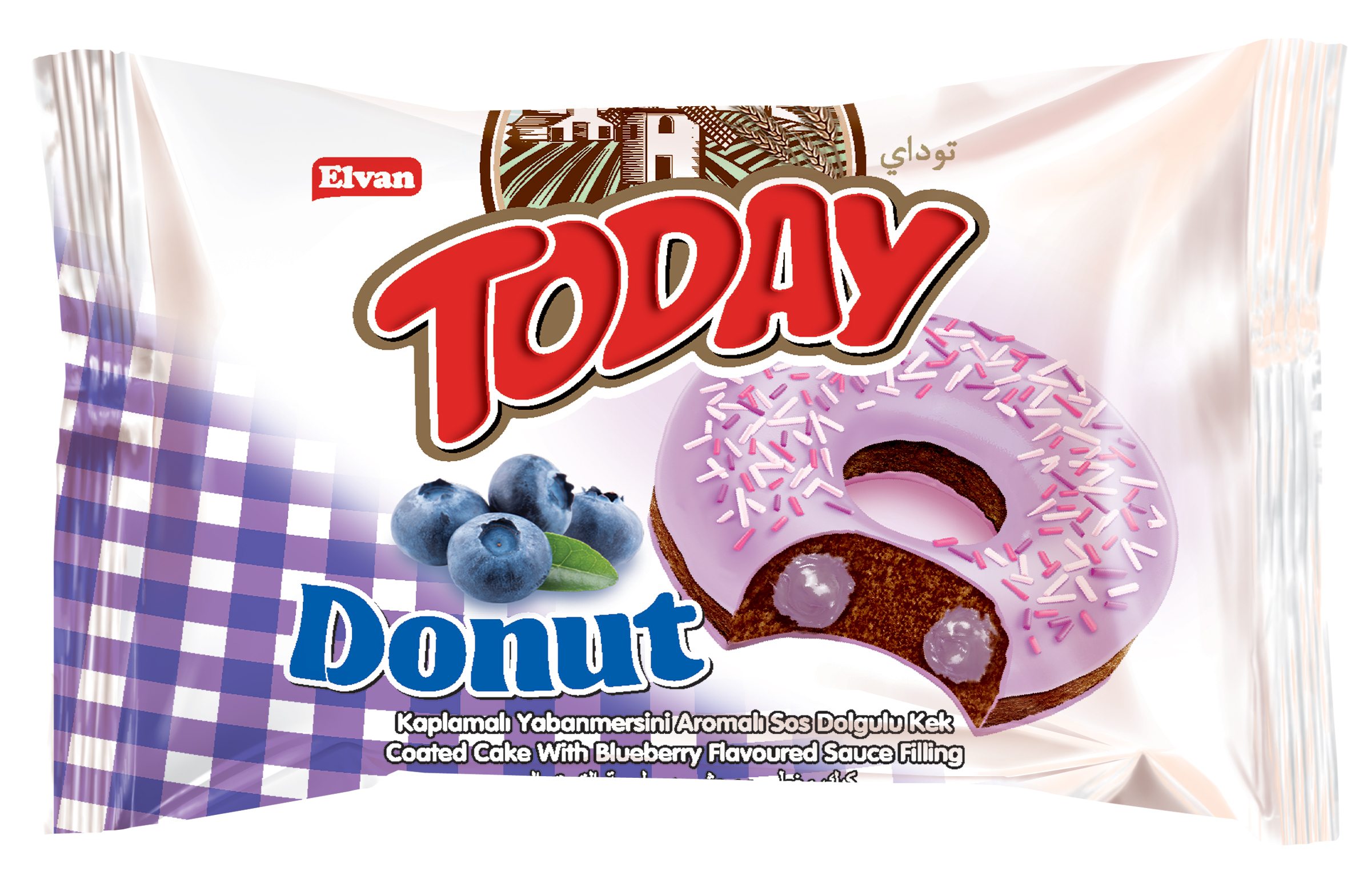 Пончик today Donut черничный крем 40 гр.