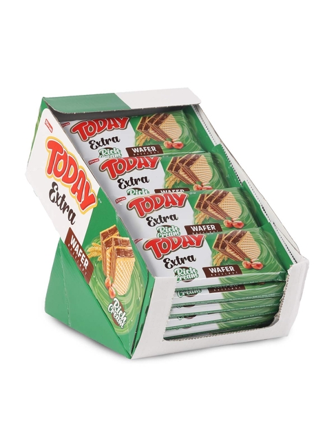 Today Extra Bol Kremalı Fındıklı Gofret 50Gr. 24 Adet (1 Kutu) - Elvan