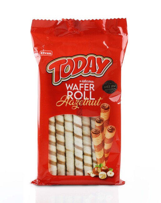 Today Hazelnut Wafer Roll 196 Grams (1 Pack) - 1