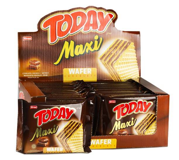 Today Maxi Chocolate Wafer 38Gr. 24 pcs (1 Box) - 1