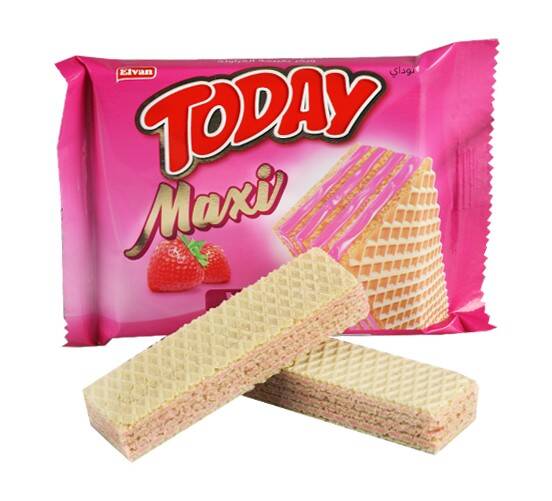 Today Maxi Strawberry Wafer 38Gr. 24 pcs (1 Box) - 3