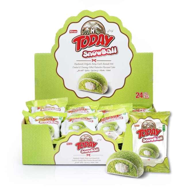 Today Pistachio-Flavored Snowball Cake 35g 24 Pieces (1 Box) - 1