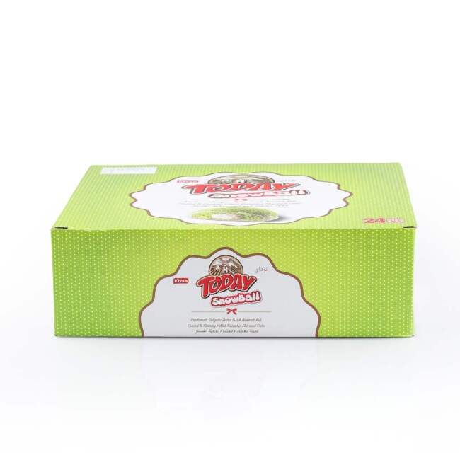 Today Pistachio-Flavored Snowball Cake 35g 24 Pieces (1 Box) - 4