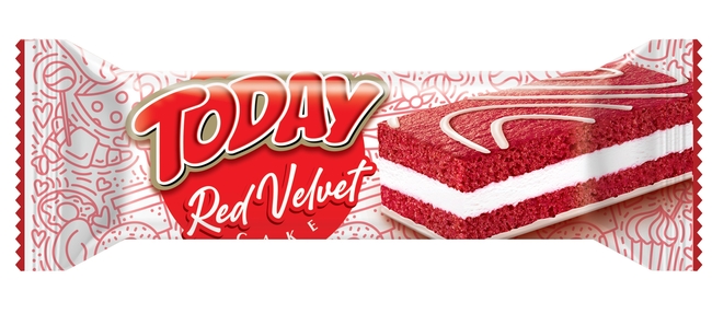 Today Red Velvet Kek 40 Gr. (1 Adet) - Elvan