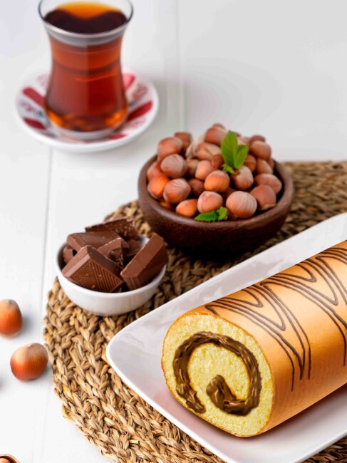 Today Roll Cake with Hazelnuts 270 Grams (1 Pack) - 3