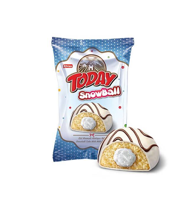 Today Snowball Sütlü Kek 35 Gr. 24 Adet (1 Kutu) - 2