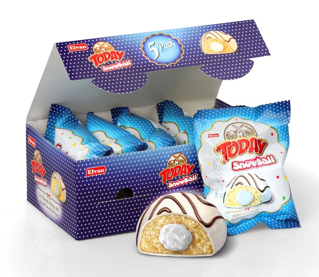 Today Snowball Sütlü Kek Multipack 35 Gr. 5 Adet (1 Kutu) - Today